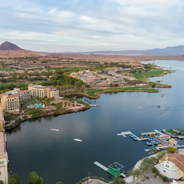 Lake Las Vegas Nevada birds-eye-view