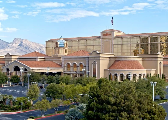 A daytime view of the outside of The Suncoast Hotel Casino in Las Vegas