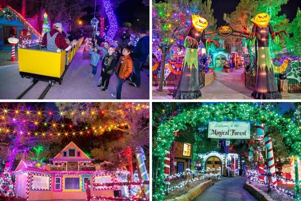 Magical Forest at Opportunity Village Las Vegas Haloveen and Christmas set