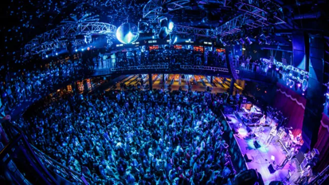 This is a picture of a  Brooklyn Bowl Las Vegas concert