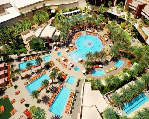 This is the Red Rock Resort and Casino swimming pool