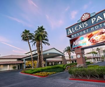 Entrance to Alexis Park Hotel