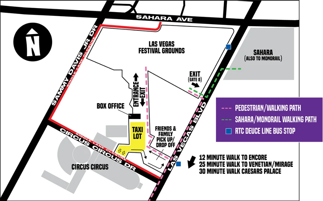 This is a plot map of the Las Vegas Festival Grounds