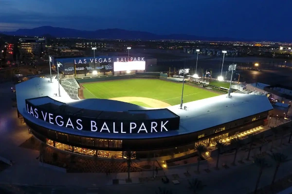 Las Vegas Ballpark at night