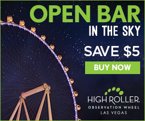 Happy Half Hour High Roller Open Bar