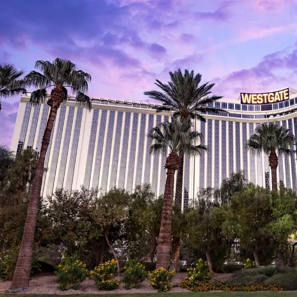 An exterior view of The Westgate Resort Casino in Las Vegas