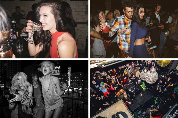 Commonwealth Las Vegas Parties Collage