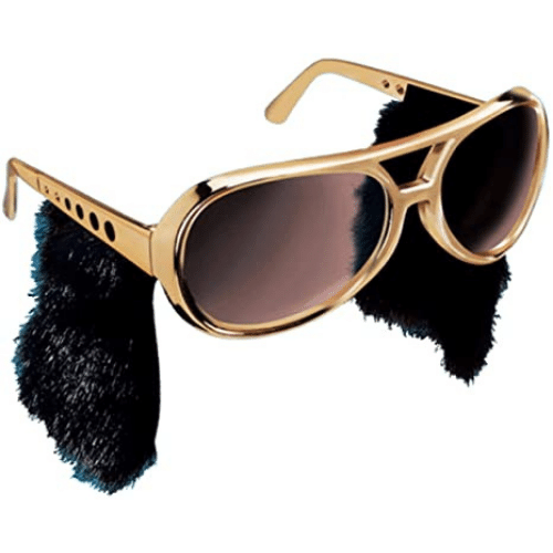 Elvis Rock & Roll Sunglasses w/Sideburns | Vegas4Locals