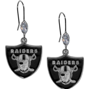 Raiders Crystal Dangle Earrings