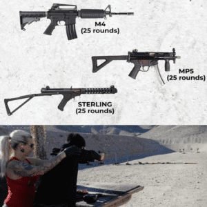 150 outdoor shooting package Machine Guns Vegas