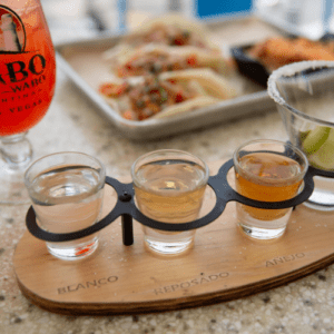 tequila flight at cabo wabo