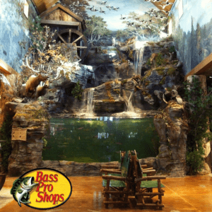 A view of the fresh water aquarium at Bass Pro Shops in Las Vegas