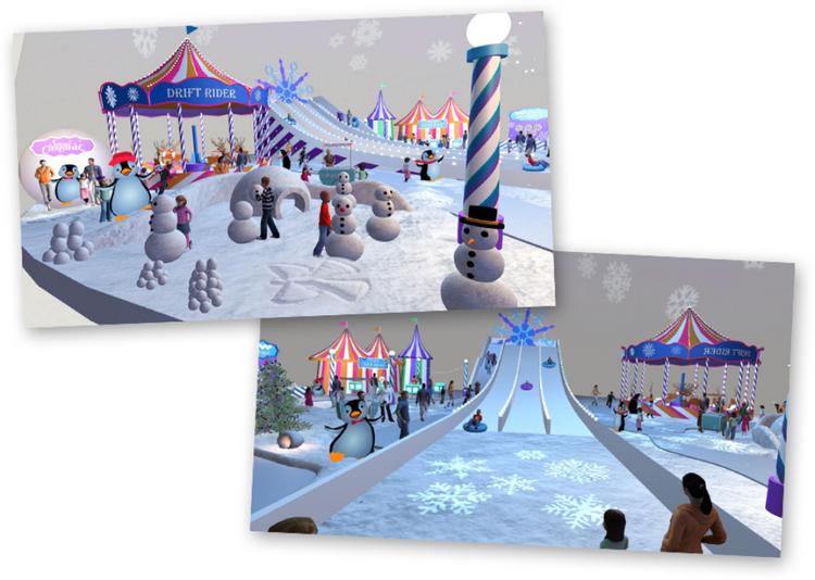 Snow Carnival Holiday Forest at M Resort Las Vegas Willow Manor