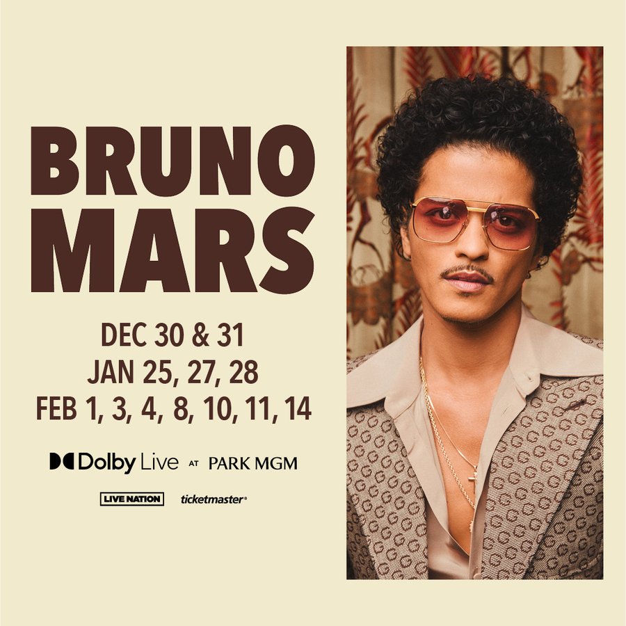 Bruno Mars Concert in Las Vegas