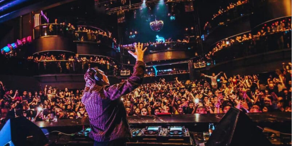 The multi-level main room of Marquee Nightclub at The Cosmopolitan