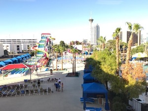 water park at Circus Circus RV park in Las Vegas