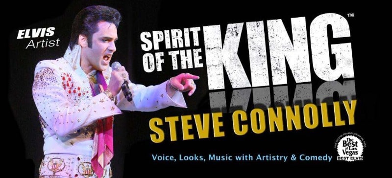Steve Connolly is singing an Elvis song in Spirit of the King