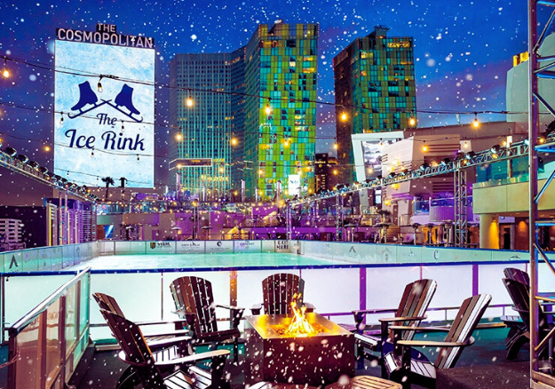 This is the Cosmopolitan Las Vegas Hotel's Ice Rink