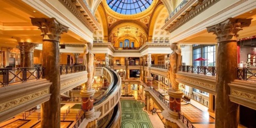 The Forum Shops at Caesars Palace mall view in Las Vegas