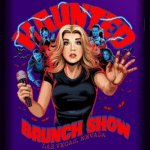 This is an advertising image for the HAUNTED BRUNCH SHOW in Las Vegas