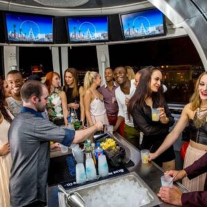 Happy hour on the High Roller in Las Vegas