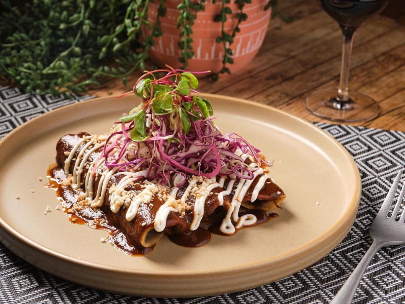 These are smothered burritos at La Mona Rosa restaurant in Las Vegas