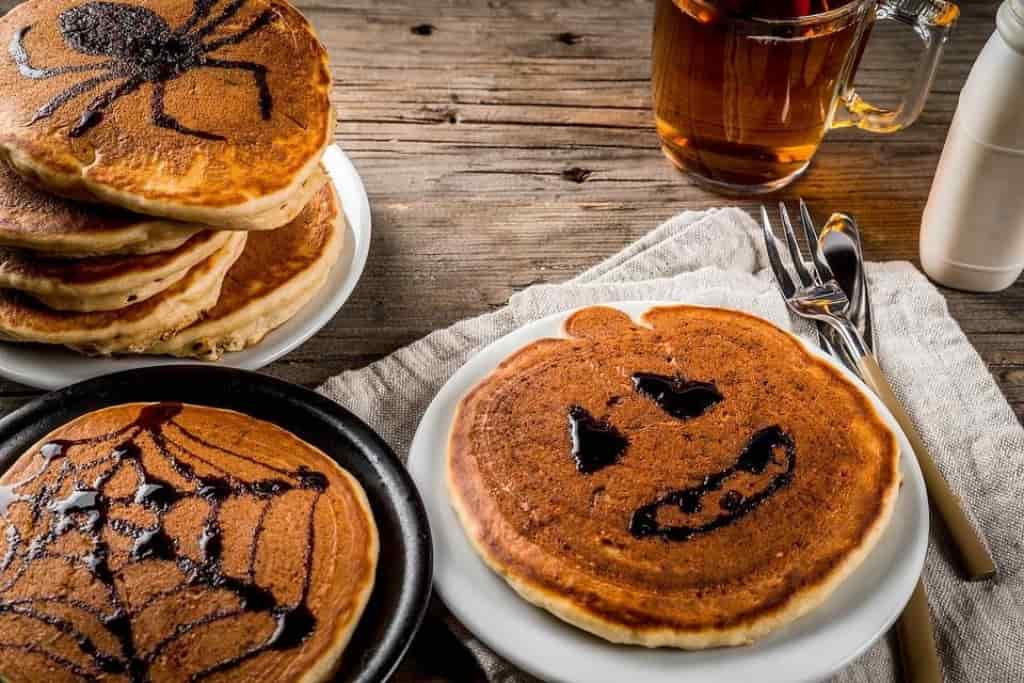 Staring at some very Spooky haunted pancakes