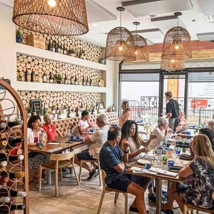 Some people are enjoying brunch at Adas Wine Bar in Las Vegas