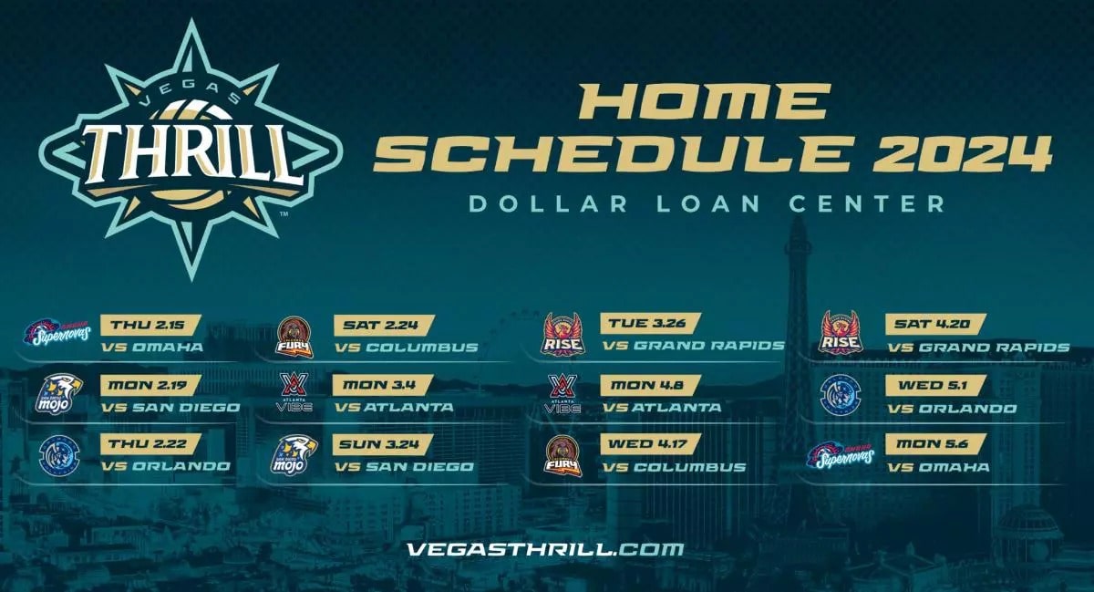 2024 Vegas Thrill Home Schedule