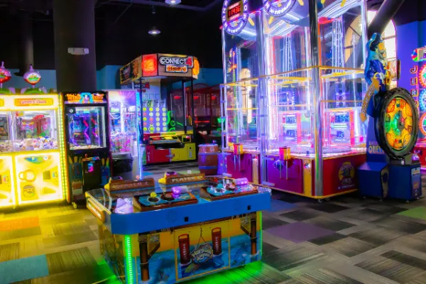 This is a picture of the Cyber Quest Video Arcade Game Room at Green Valley Ranch Resort in Henderson