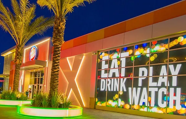 This an image of the outside of Dave and Buster's in Summerlin where there is a video game arcade