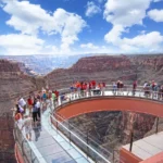 This is the Glass Bridge Skywalk at the West Rim of the Grand Canyon