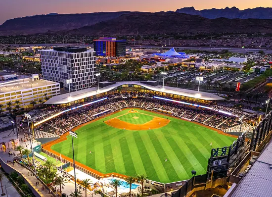 A view of the Las Vegas Ballpark Home of the Aviators