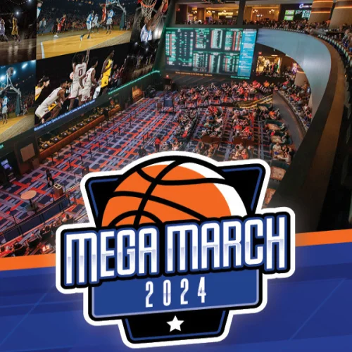 A flyer for the March Madness Viewing Parties at Circa Las Vegas