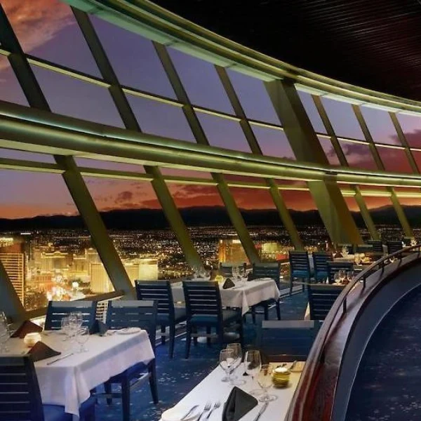 The Top of the World Lounge and Restaurant at the STRAT Hotel in Las Vegas