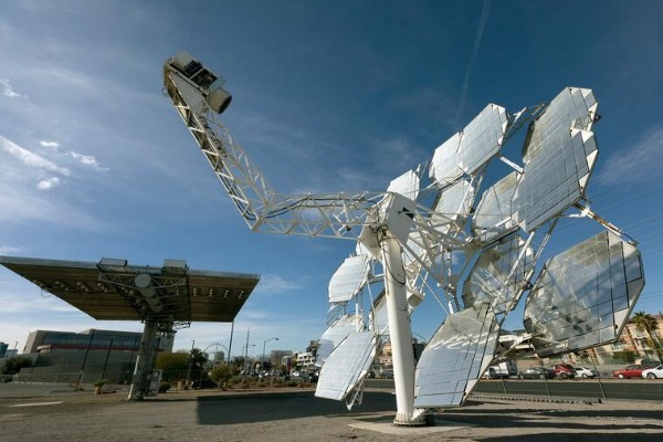A view of the Solar Site at the Center for Energy Research CER at the University of Nevada Las Vegas