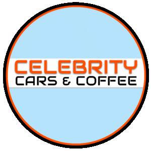 The Celebrity Cars logo in blue and orange colors