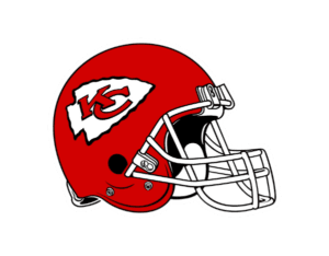 A Kansas City Chiefs Football Team Helmet