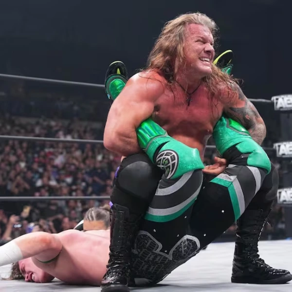This picture of two guys wrestling is from All Elite Wrestling AEW