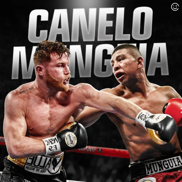 This is a poster for the Canelo vs Munguia fight