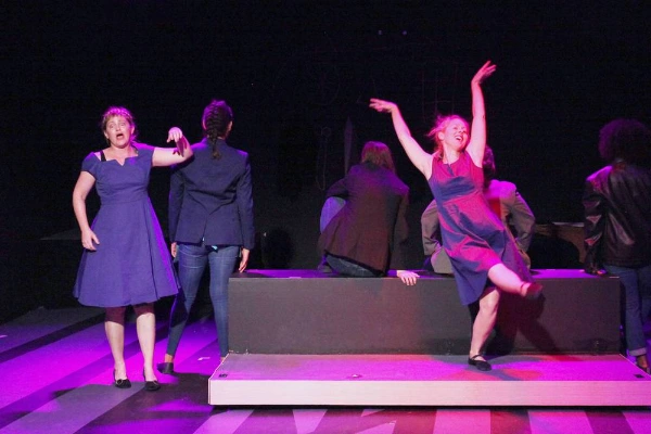 This is a photo of a play performing at the Cockroach Theatre in Las Vegas