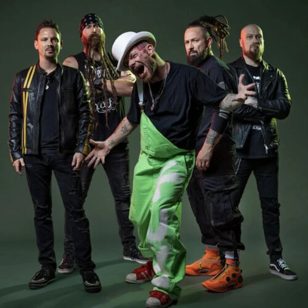 This is a band picture for Five Finger Death Punch