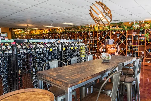 This is an image of the tasting room at Khoury's Fine Wine and Spirits in Henderson