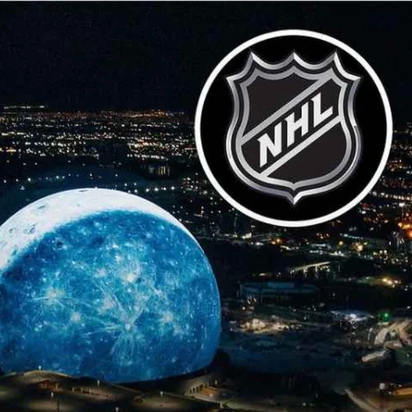 This is an image for the NHL 2024 Draft at Sphere Las Vegas