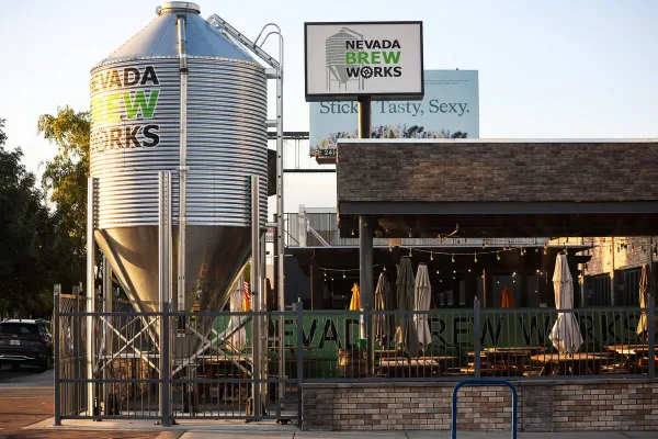 This is an image of the Nevada Brew Works brewery in the Las Vegas Arts District