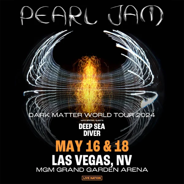 The album cover for the Pearl Jam Dark Matter World Tour 2024