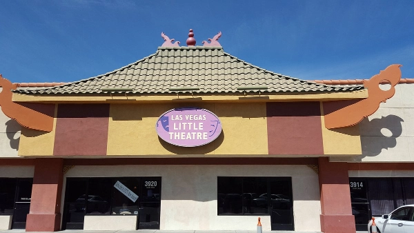 This picture is of the exterior building for The Las Vegas Little Theatre