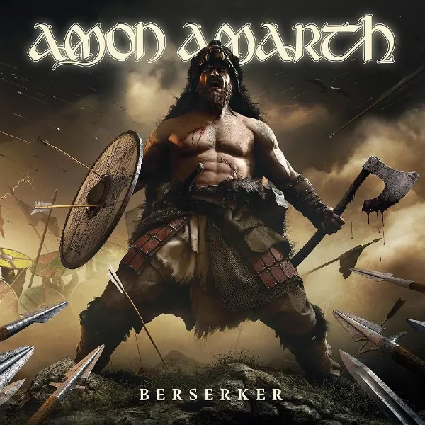 This is album cover art for the Amon Amarth Metal Crushes All Tour