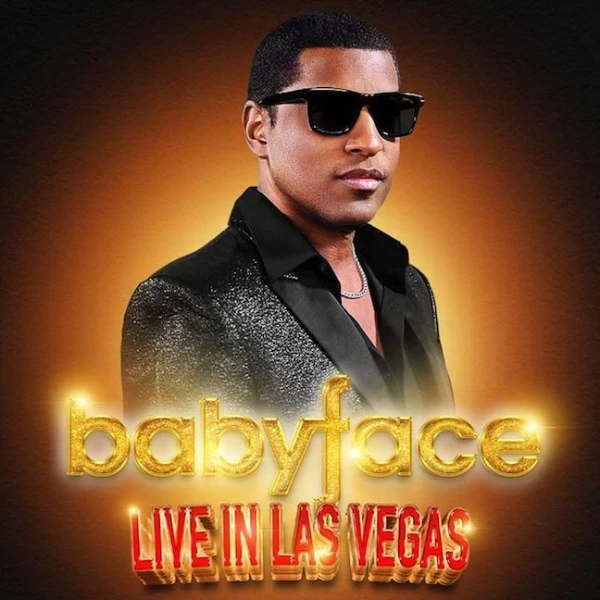 This is a picture of a concert poster for Babyface Live in Las Vegas in 2024 at the Palms