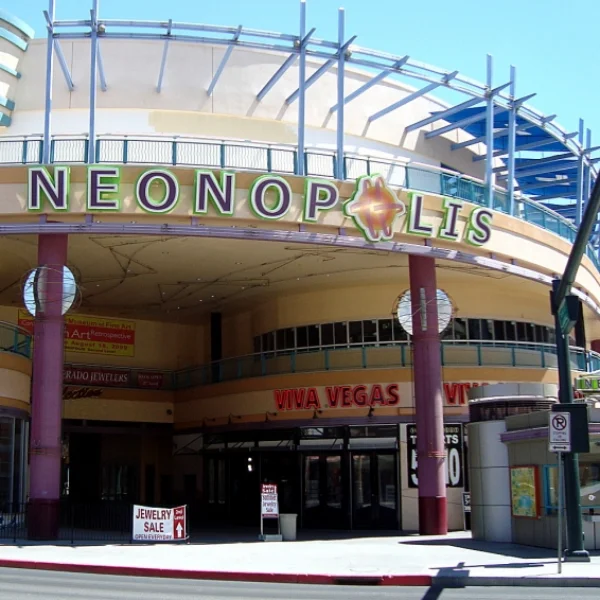 This is the entry to The Neonopolis Las Vegas